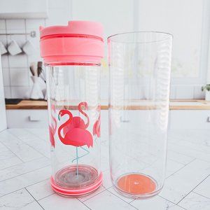 🎁Free w/Purchase🎁 David's Tea - Iced Tea Press - Flamingo - 16 oz